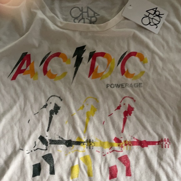 🆕Anthro Chaser AC/DC Powerage Graphic Band Tee Ships Same Day 📦‼️ - Picture 5 of 5